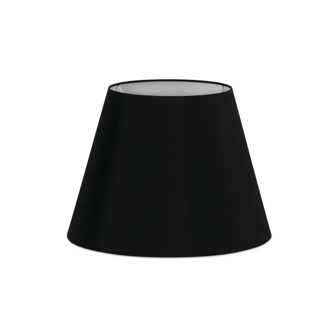 BIM objects - Free download! Black textile shade ø270x200 | BIMobject
