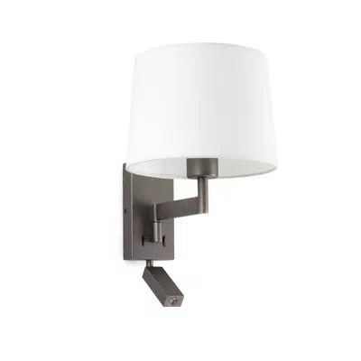 Image for ARTIS Bronze/white table lamp with reader