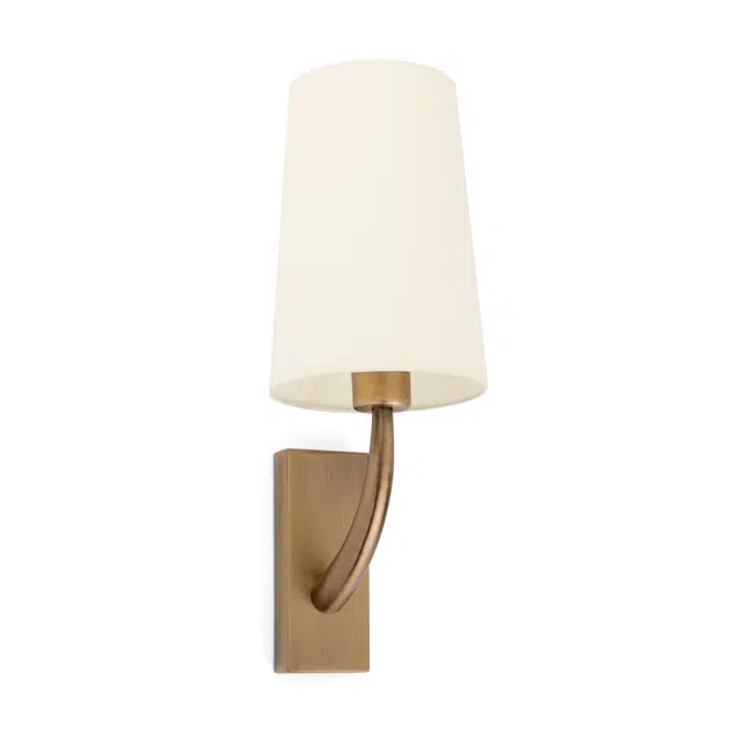 REM Wandleuchte altgold matt/beige