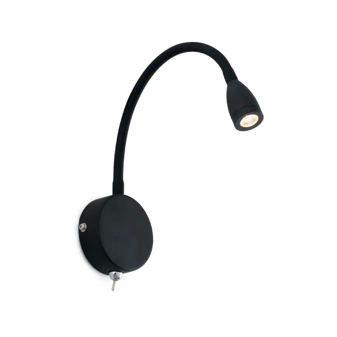 LOKE Black wall lamp