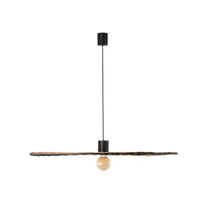 COSTAS 1000 Black/rattan pendant lamp