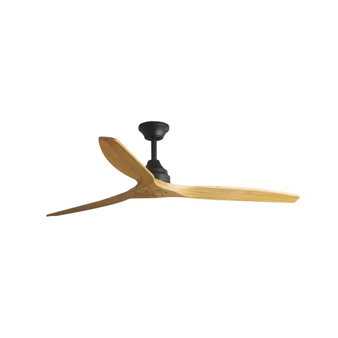 ALO L Black/wood fan DC SMART