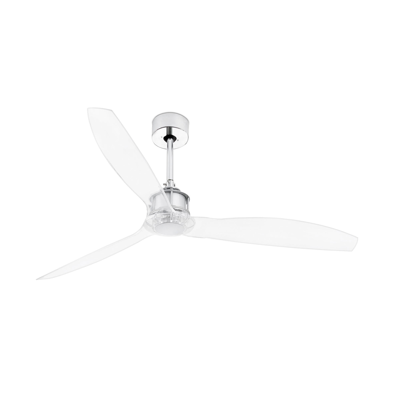 Image for JUST FAN Chrome ceiling fan with DC motor