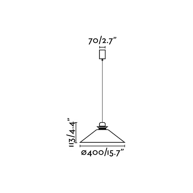 NAOS 400 Beige pendant lamp