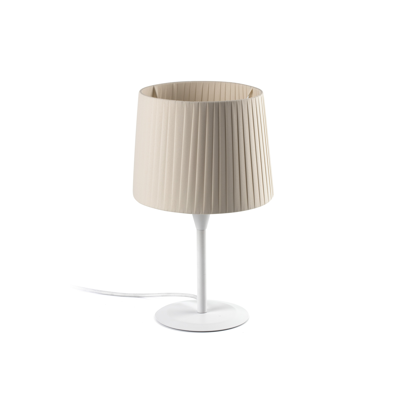 bild för SAMBA White/ribbon beige mini table lamp
