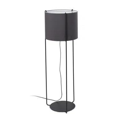 bild för DRUM Black/grey floor lamp