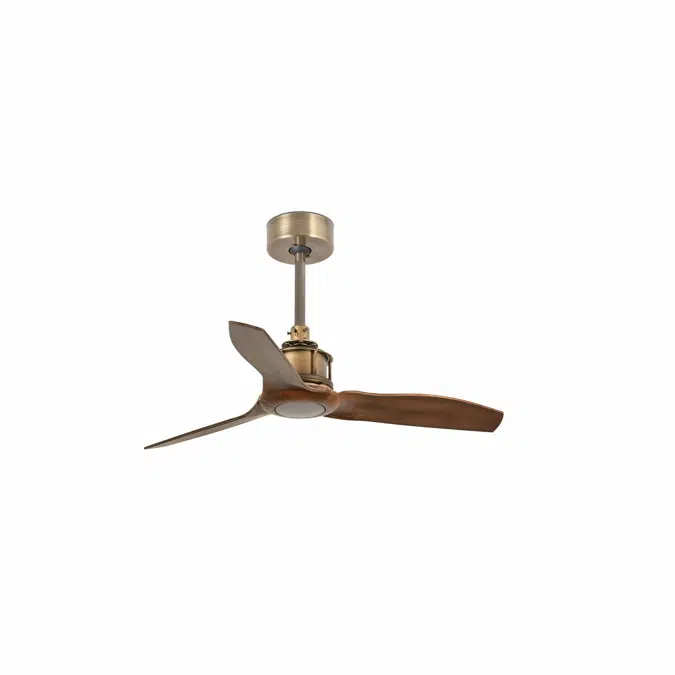 JUST FAN S Ventilatore da soffito oro vecchio/lengo 81cm SMART