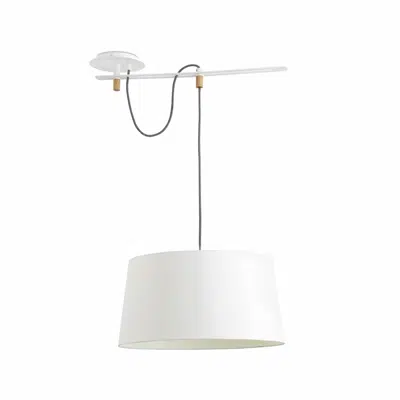 Image pour FUSTA Lampe suspension blanche