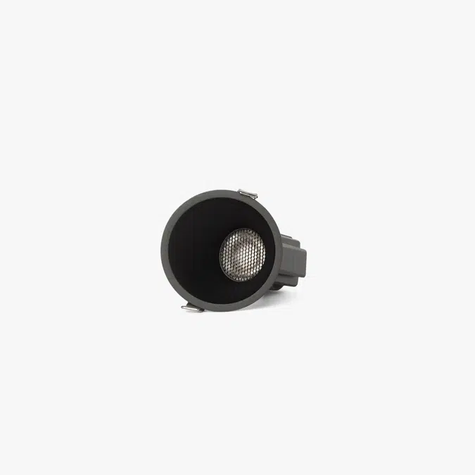 BIM objects Free download! TULIPA Black recessed downlight asymmetric