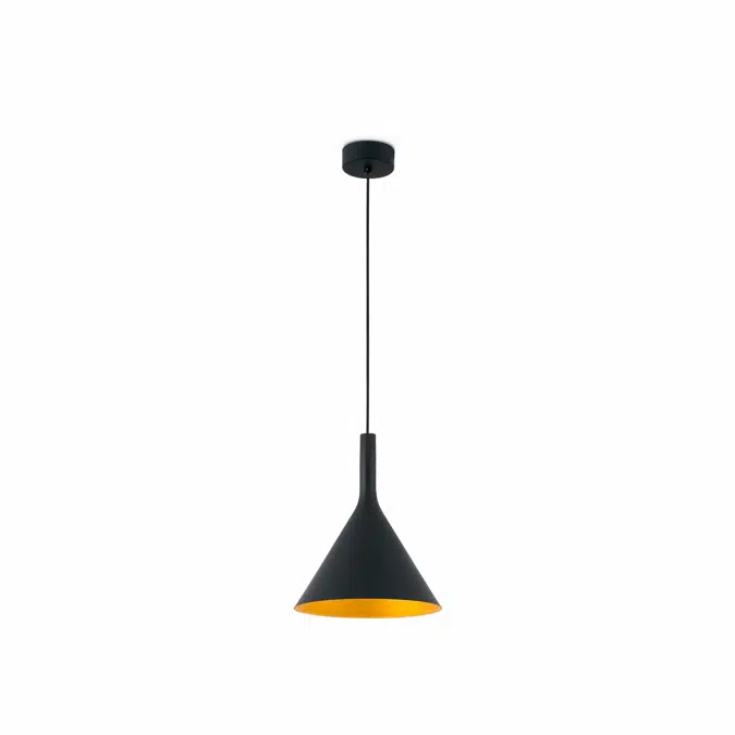 PAM 250 Black and gold pendant lamp