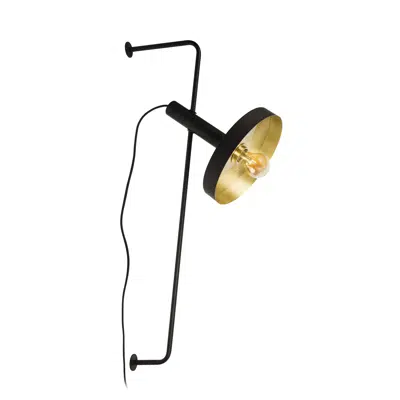 imagem para WHIZZ Black/golden table lamp