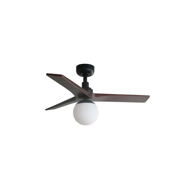 KLIM S Ventilateur noir/noyer