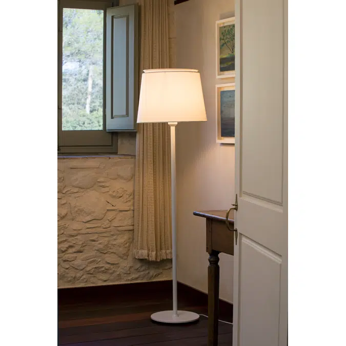 SAVOY White/white floor lamp