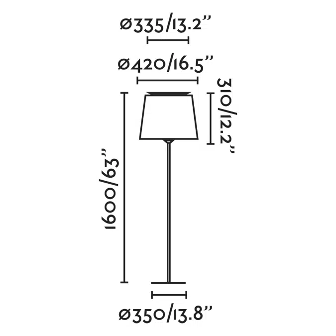 SAVOY White/white floor lamp