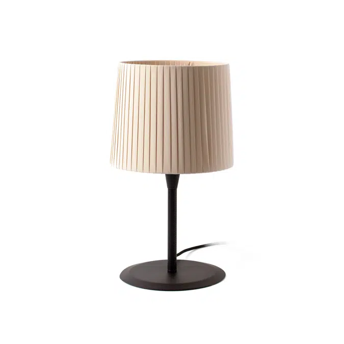 SAMBA Lampe de table noire/enrubanné beige