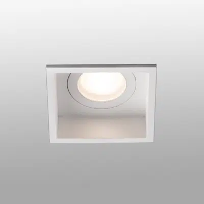 HYDE SQ White square recessed lamp图像