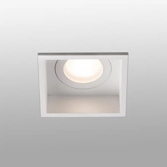 HYDE SQ White square recessed lamp