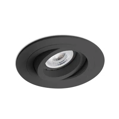 kuva kohteelle RADON R Black recessed orientable lamp