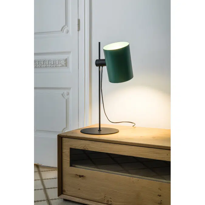 GUADALUPE Black/green table lamp