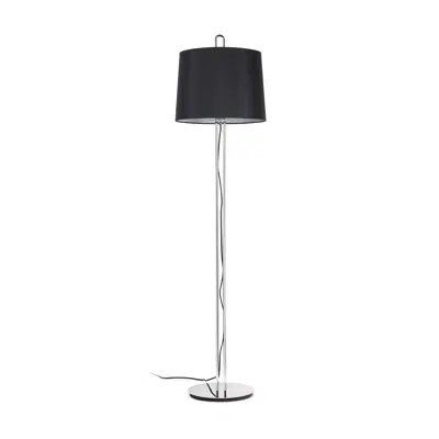 bild för MONTREAL Chrome/black floor lamp