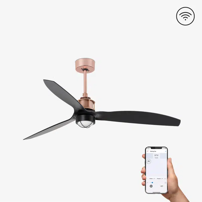JUST FAN M LED Copper/black fan SMART