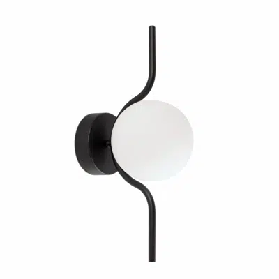 Image for LE VITA Black wall lamp