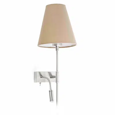 Obrázek pro SABANA Beige wall lamp with LED right reader