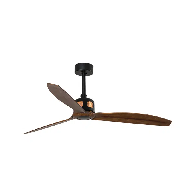 COPPER FAN Black/wood ceiling fan