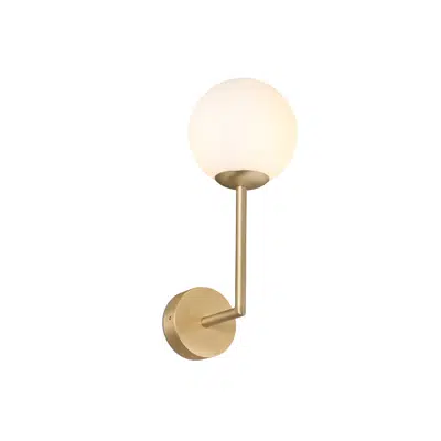 Image for GALA Satin gold wall lamp