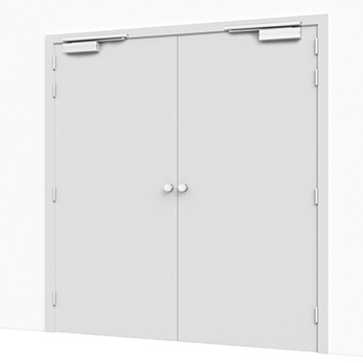 Image for Corridor Hold-Open Double Door Solution