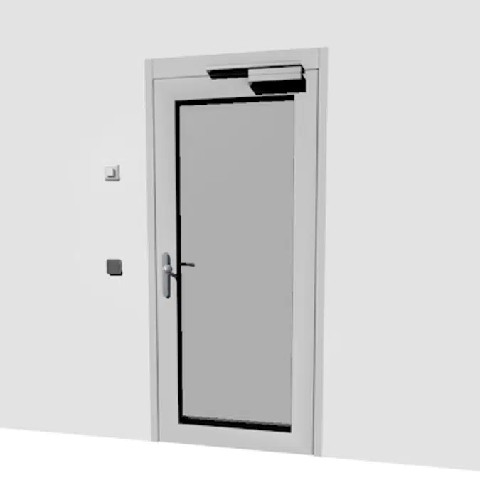 BIM objects - Free download! Mechanical automatic locking door | BIMobject