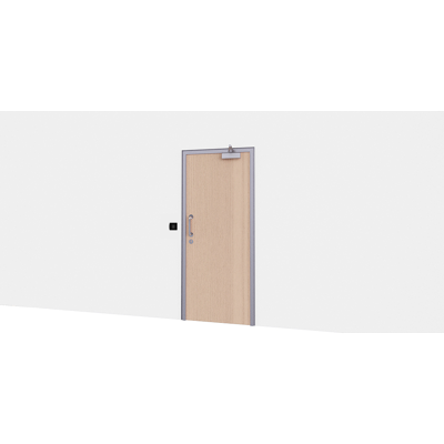 imagen para Timber Door - Access control -Single