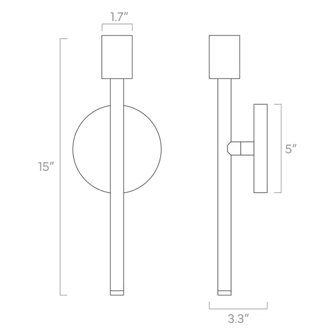 Color Major Sconce 15"