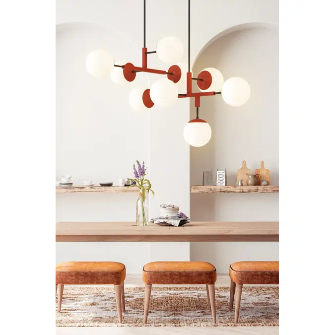 Color Big Status Chandelier