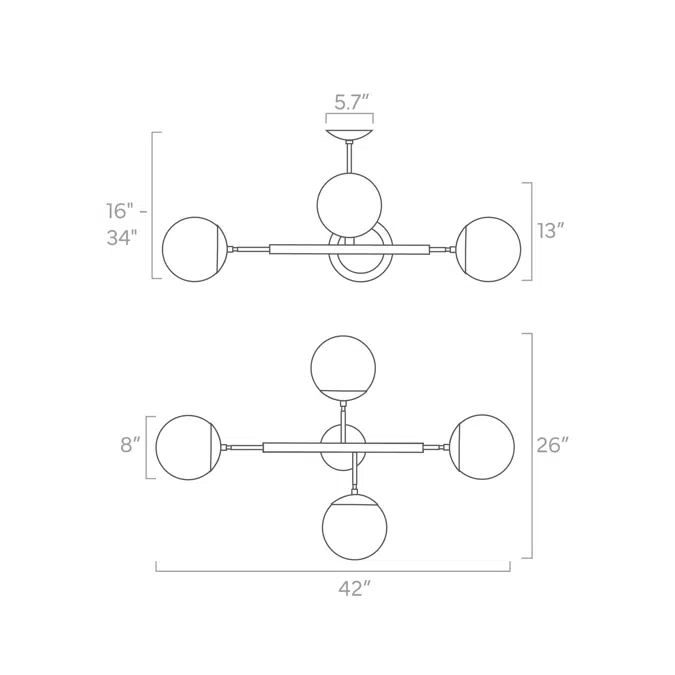 Color Big Status Chandelier