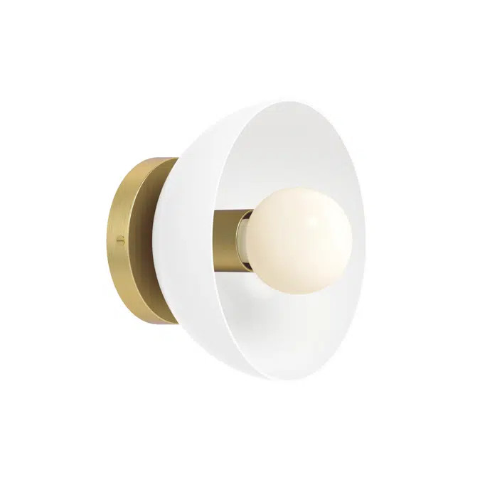 Color Hemi Sconce 8"
