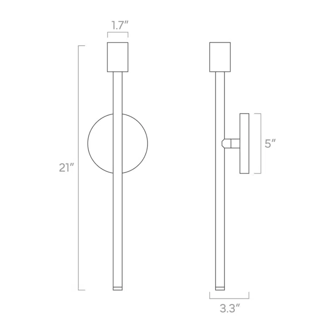 Color Major Sconce 21"