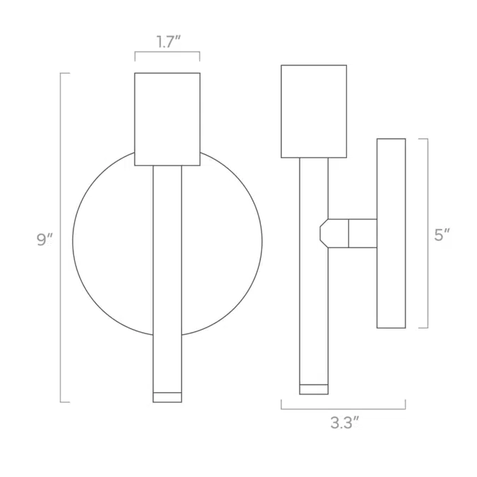 Color Major Sconce 9"