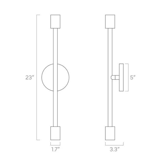 Color Pilot Sconce 23"