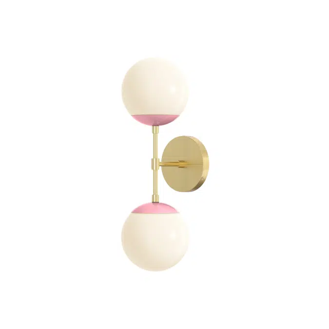 Color Cap Double Sconce 6"
