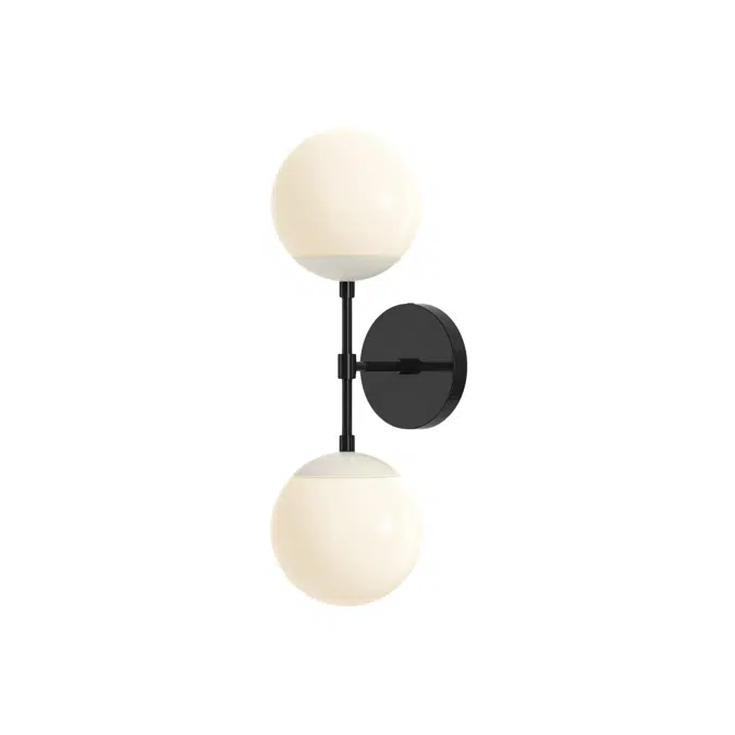 Color Cap Double Sconce 6"