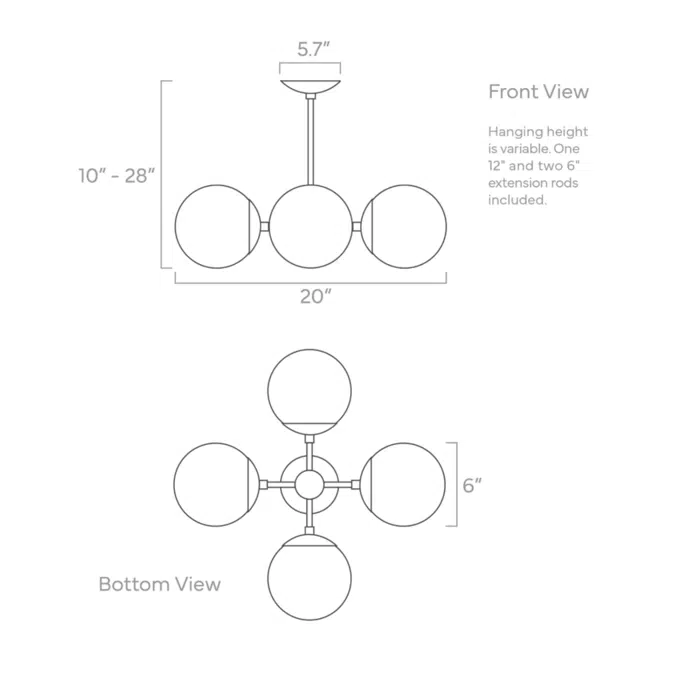 Color Orbi Chandelier