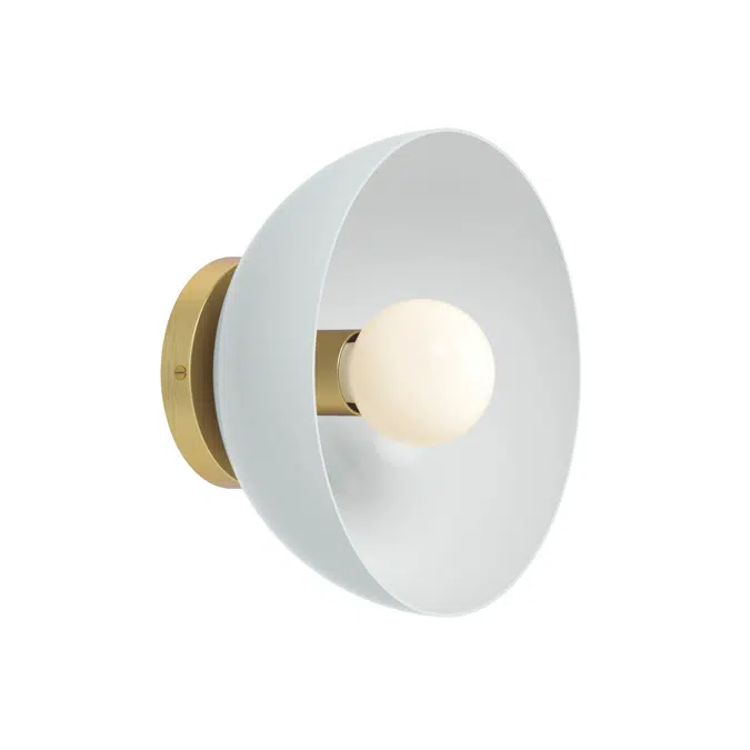 Color Hemi Sconce 10"