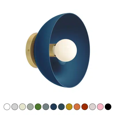 รูปภาพสำหรับ Color Hemi Sconce 10"