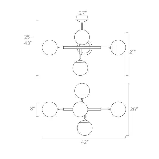 Color Big Prisma Chandelier