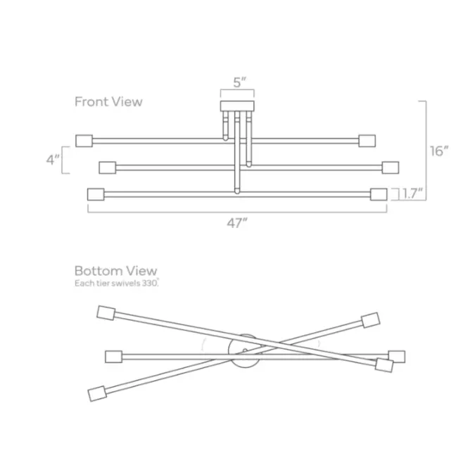 Color Commander Flush Mount 47"