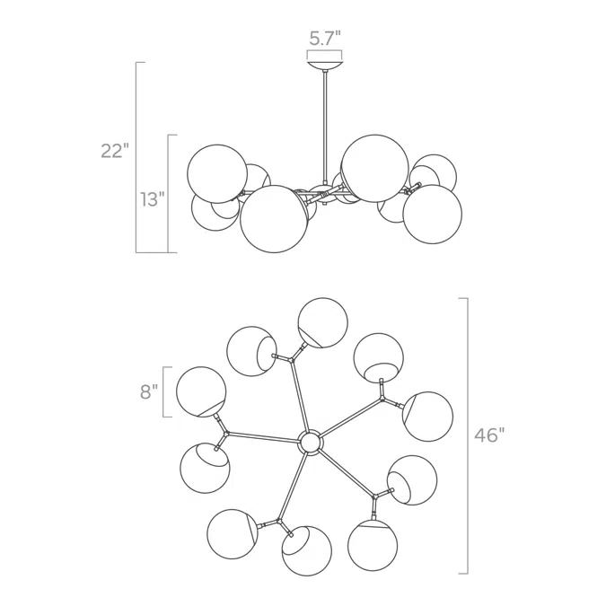 Color Crown Flush Mount 46