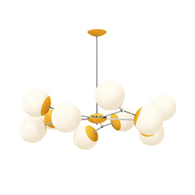 Color Crown Chandelier 46"