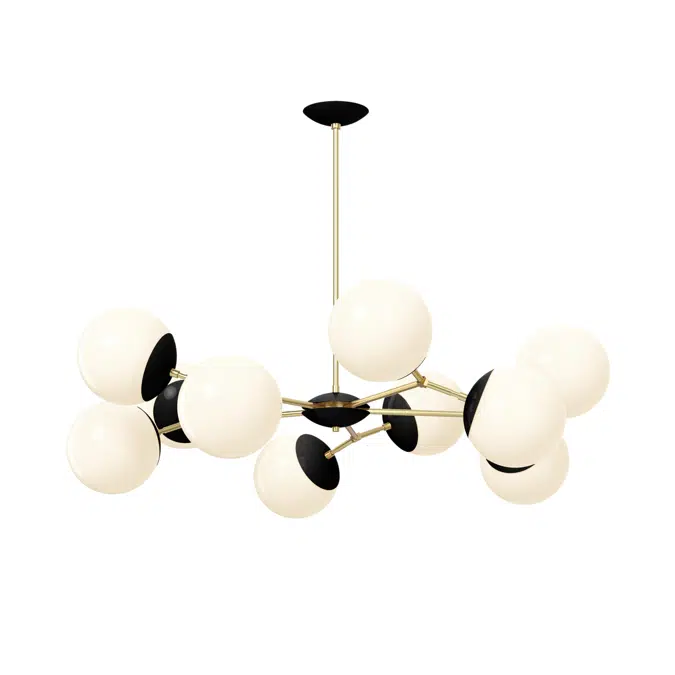 Color Crown Chandelier 46"