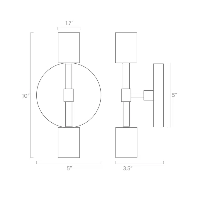 Scepter Sconce 10"